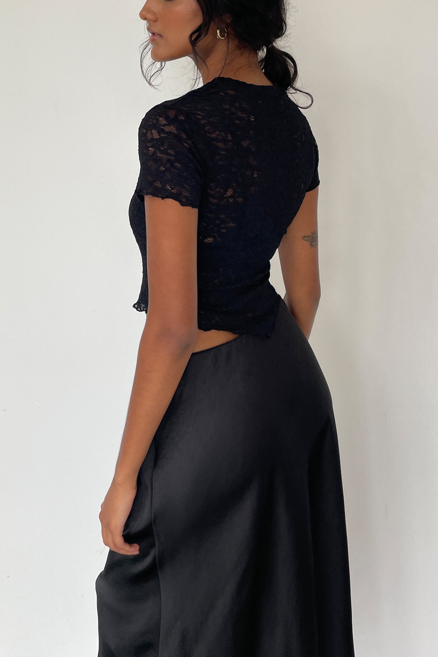 LACE MESH TOP