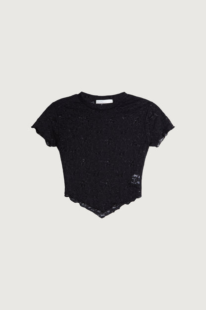 LACE MESH TOP