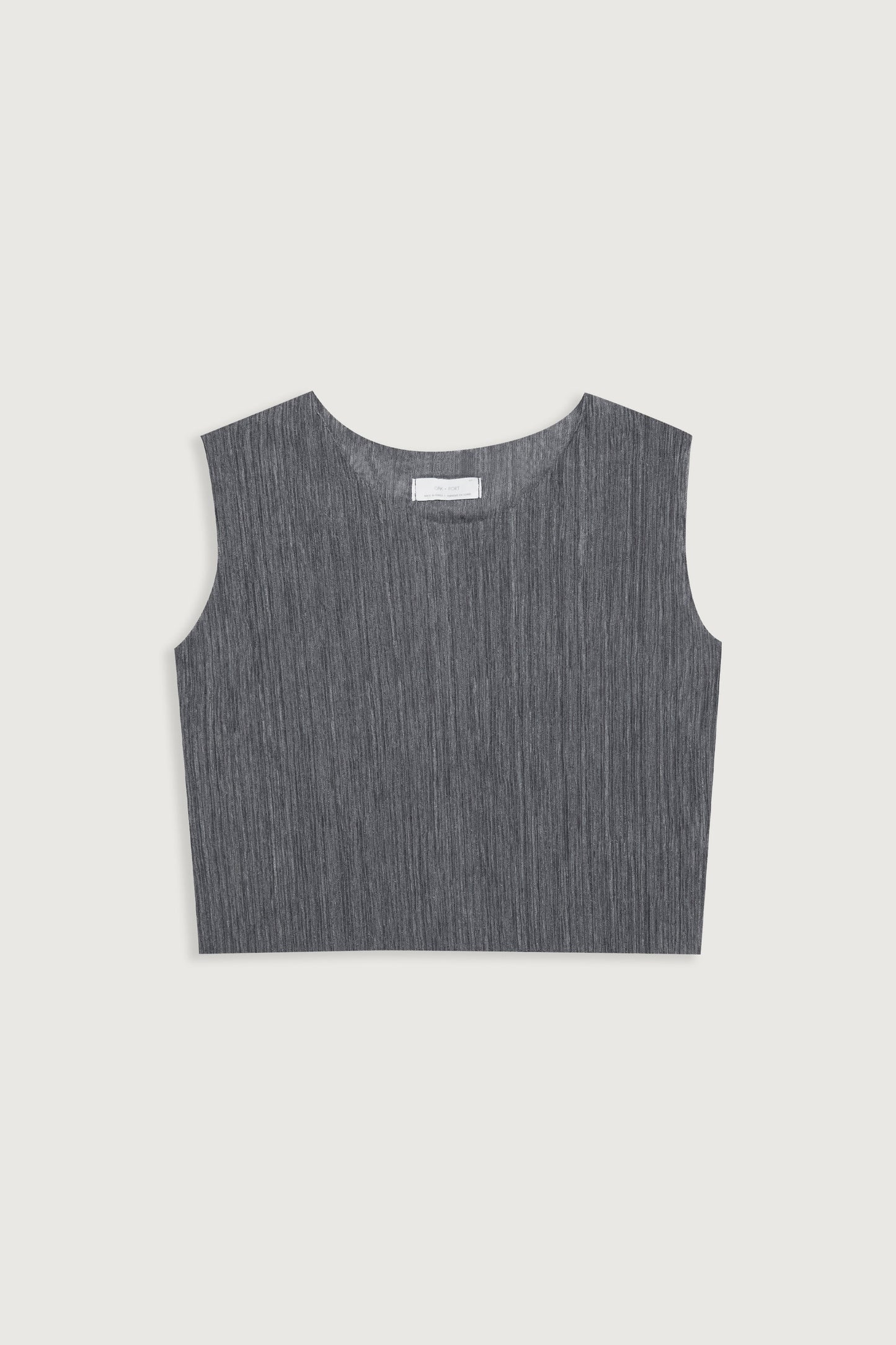 PLEATED CROPPED TANK