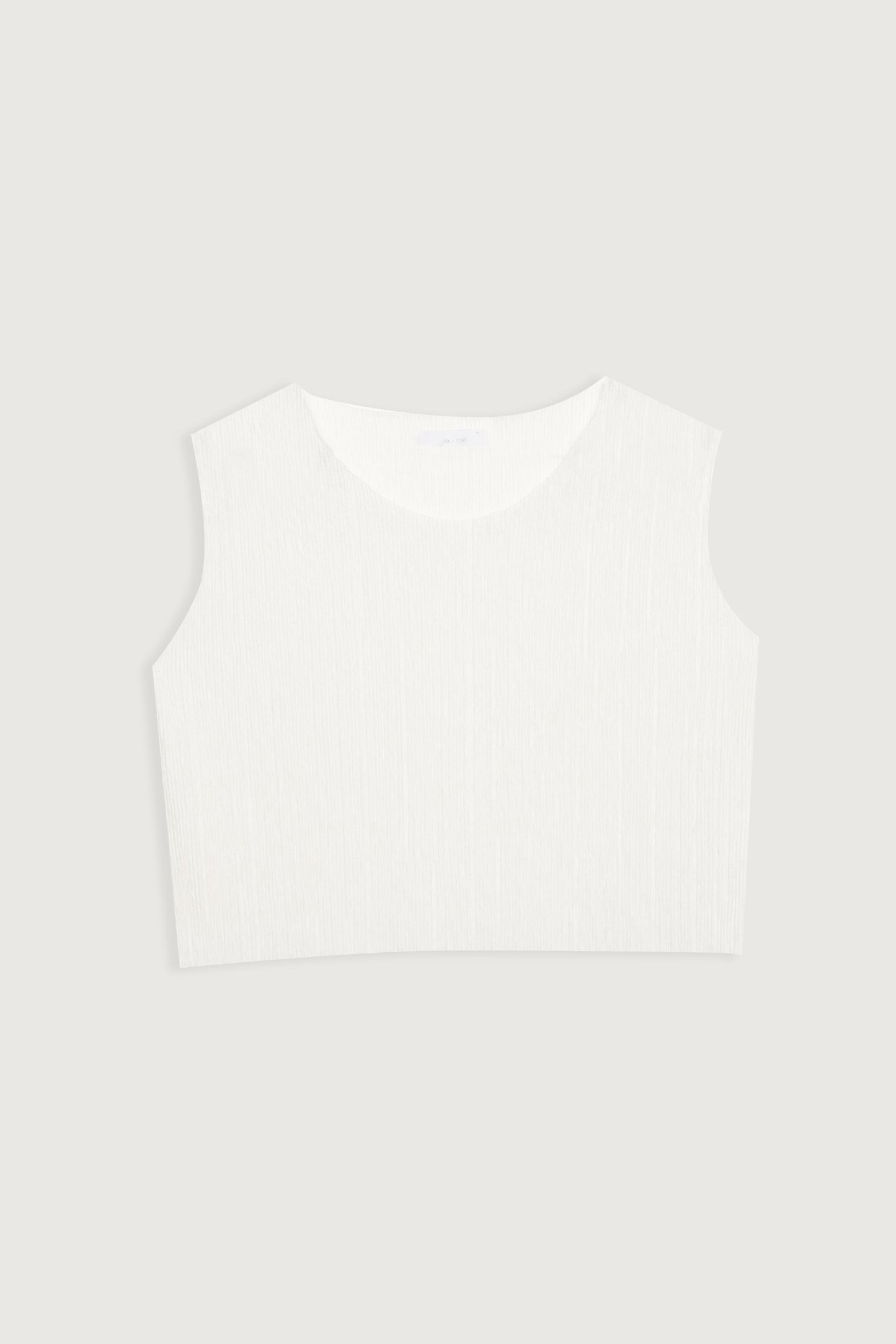 PLEATED CROPPED TANK