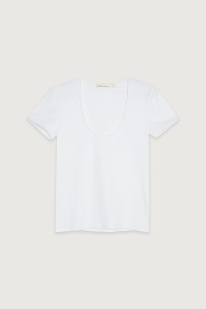FITTED SCOOP NECK TEE