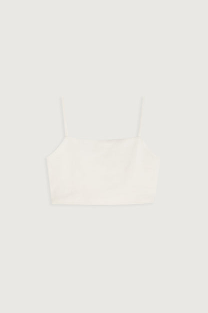 CROPPED PONTE KNIT TANK