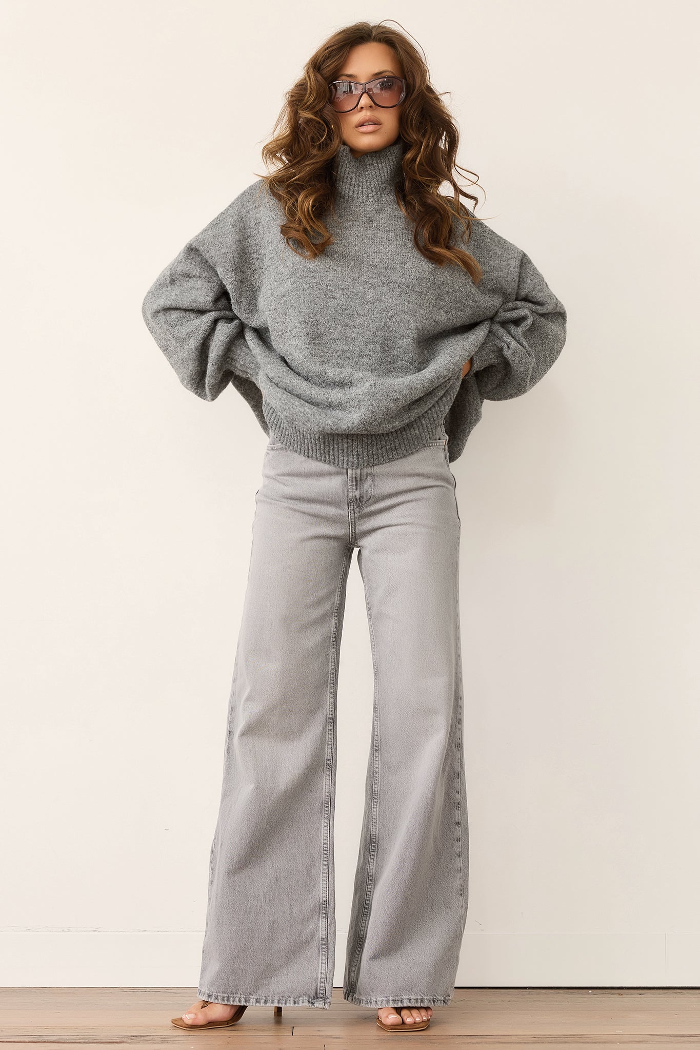 Aftersun Knit Sweater - Grey