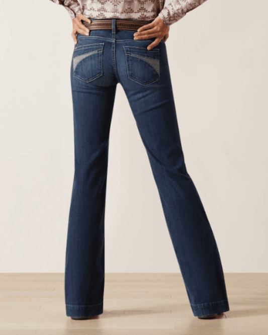Ariat Women's REAL Mid Rise Angela Trouser Jeans 10047330
