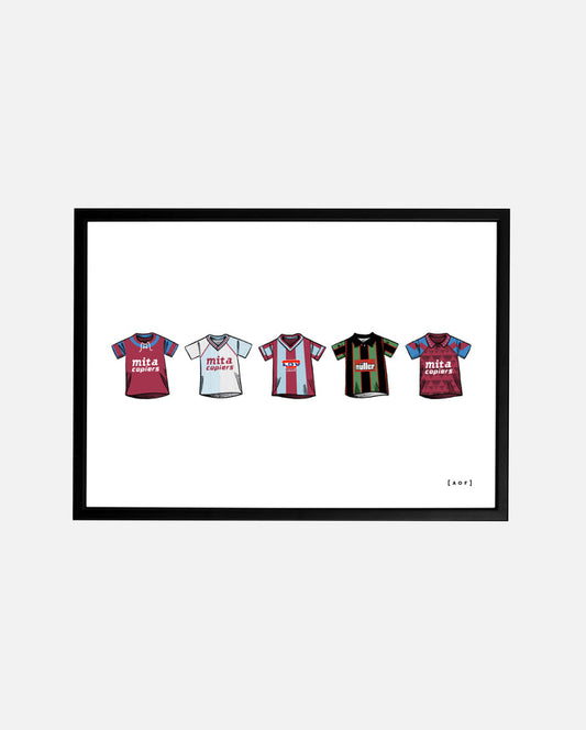 ART OF AVFC Classics Framed Print | Villa Football Wall Art