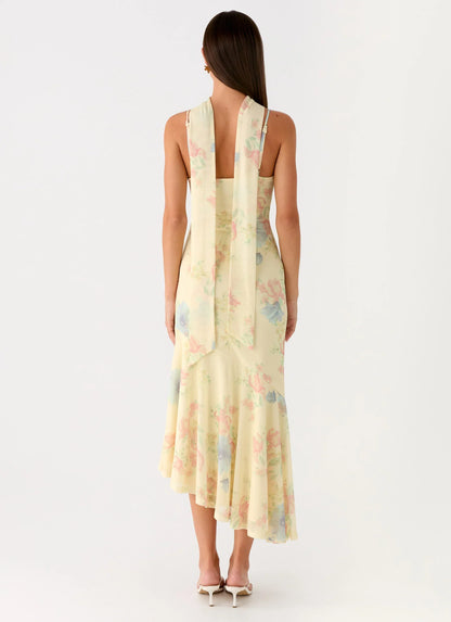 Sole Mio Midi Dress - Spring Meadow
