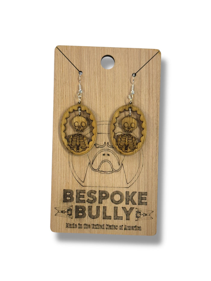 Bespoke Bully Jewelry Gothic Frame Cutout Earrings