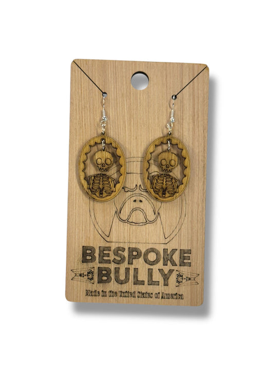 Bespoke Bully Jewelry Gothic Frame Cutout Earrings