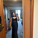 Going Out To Party Satin Maxi Dress Black