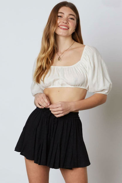 By The Sea Black Print Shorts