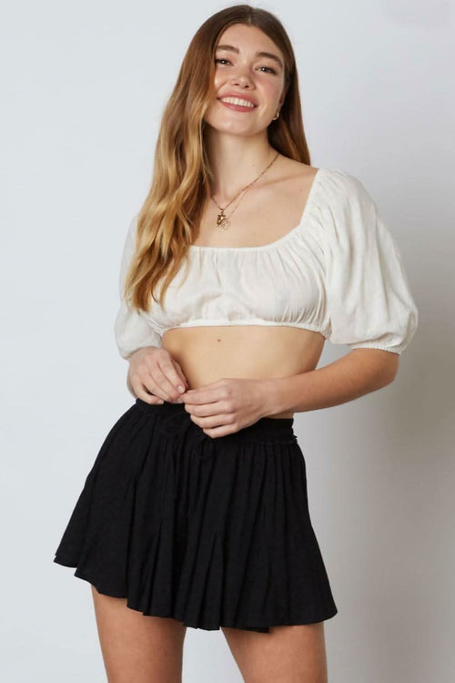 By The Sea Black Print Shorts