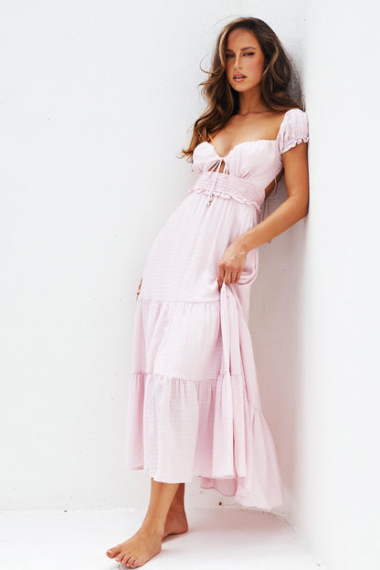 Bohemian Dreams Maxi Dress - Blush