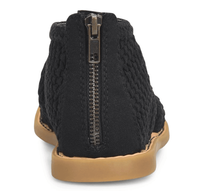 Born Women's Iwa Mac Black Knit Fabric Sandals BR0046609-BLK