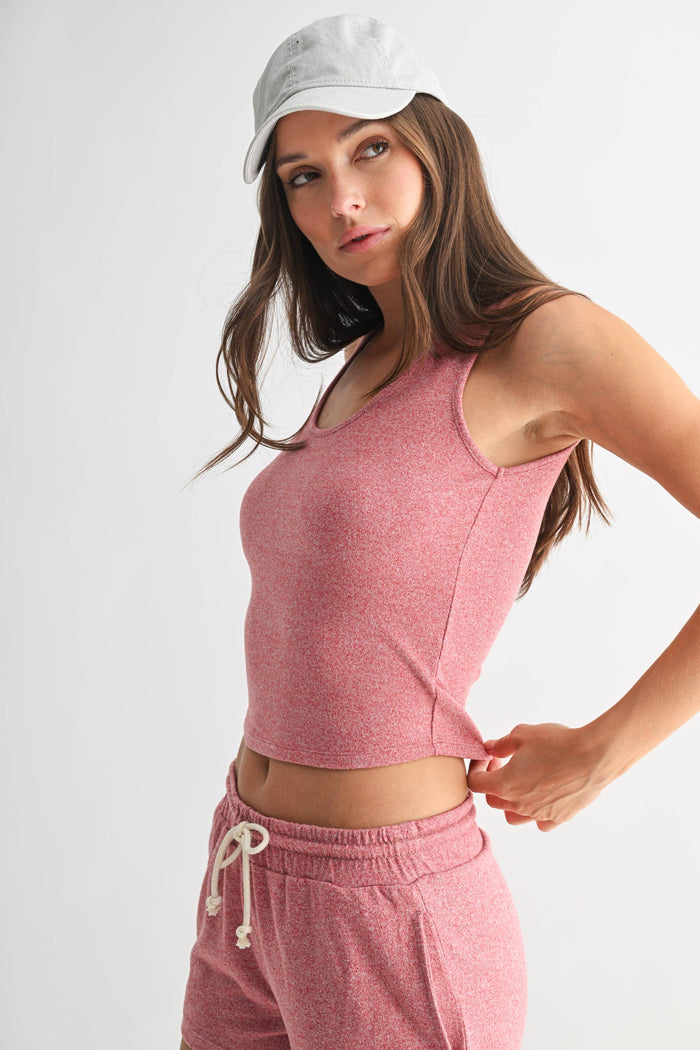 Brushed Hacci Lounge Tank Top