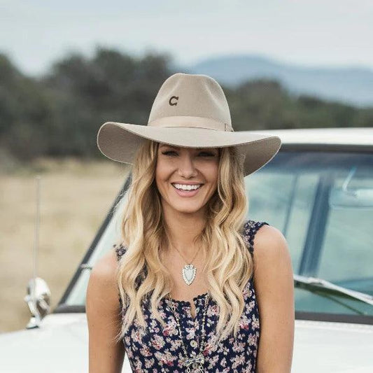 Charlie 1 Horse Highway Mushroom Western Hat CWHIWA-4036MU-Painted Cowgirl Western Store