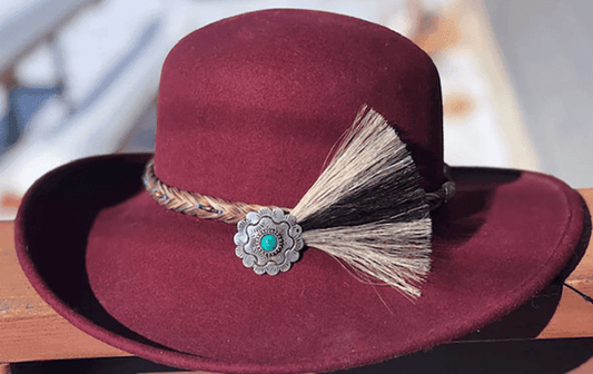 Cowboy Collectibles Callie Horse Hair Conch Hat Pin HP-C