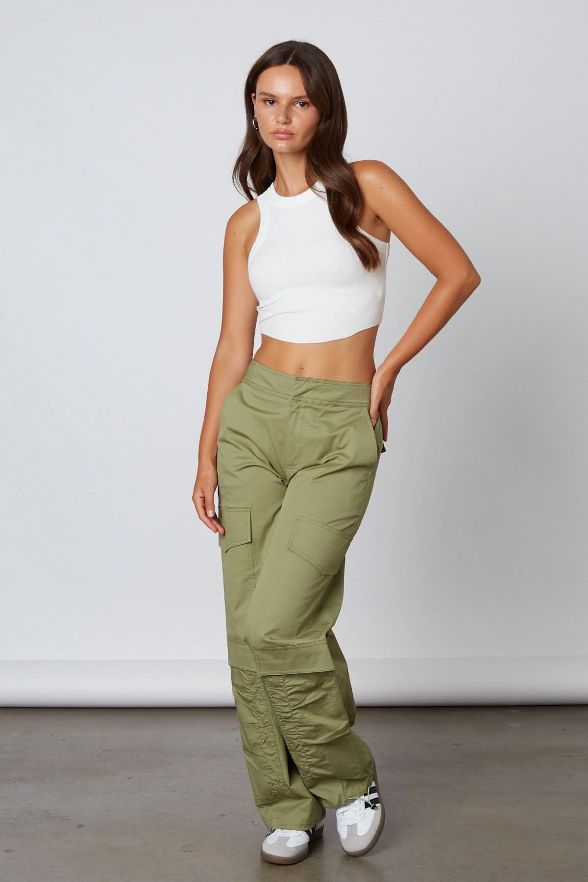 Charly Olive Cargo Pants