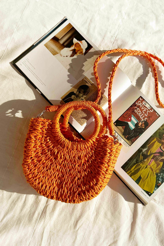 Crochet Club Bag - Orange