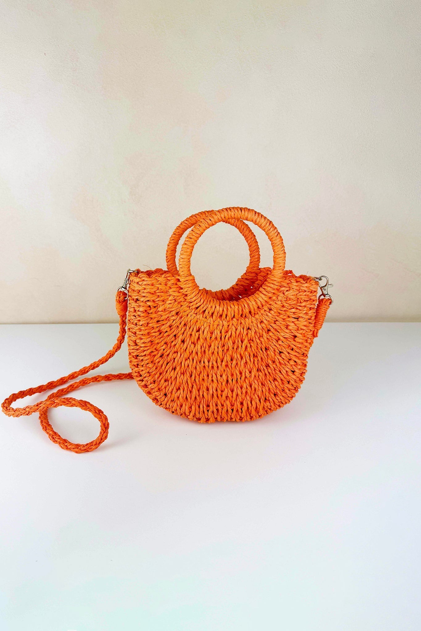 Crochet Club Bag - Orange