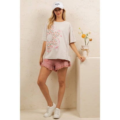 DAISY PATCH OVERSIZED TEE