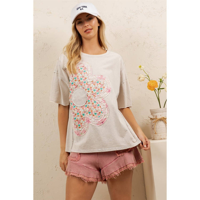 DAISY PATCH OVERSIZED TEE
