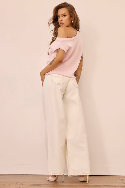 Dance In The Sun Knit Top - Pink
