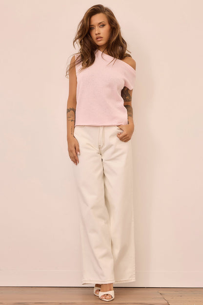 Dance In The Sun Knit Top - Pink