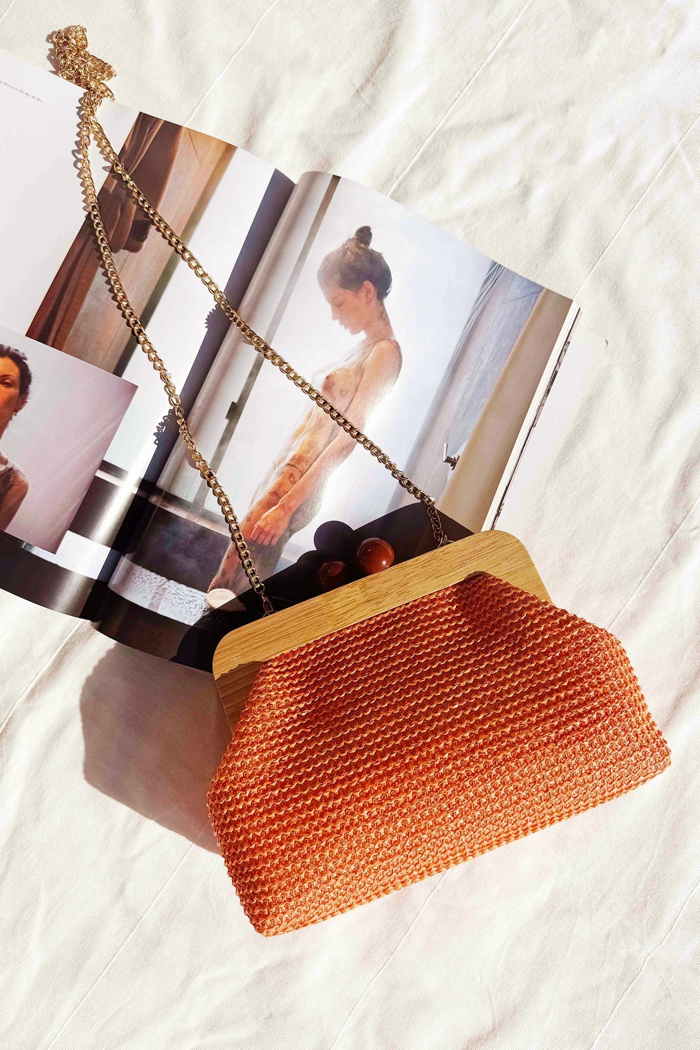 Dixie Clutch Bag - Orange