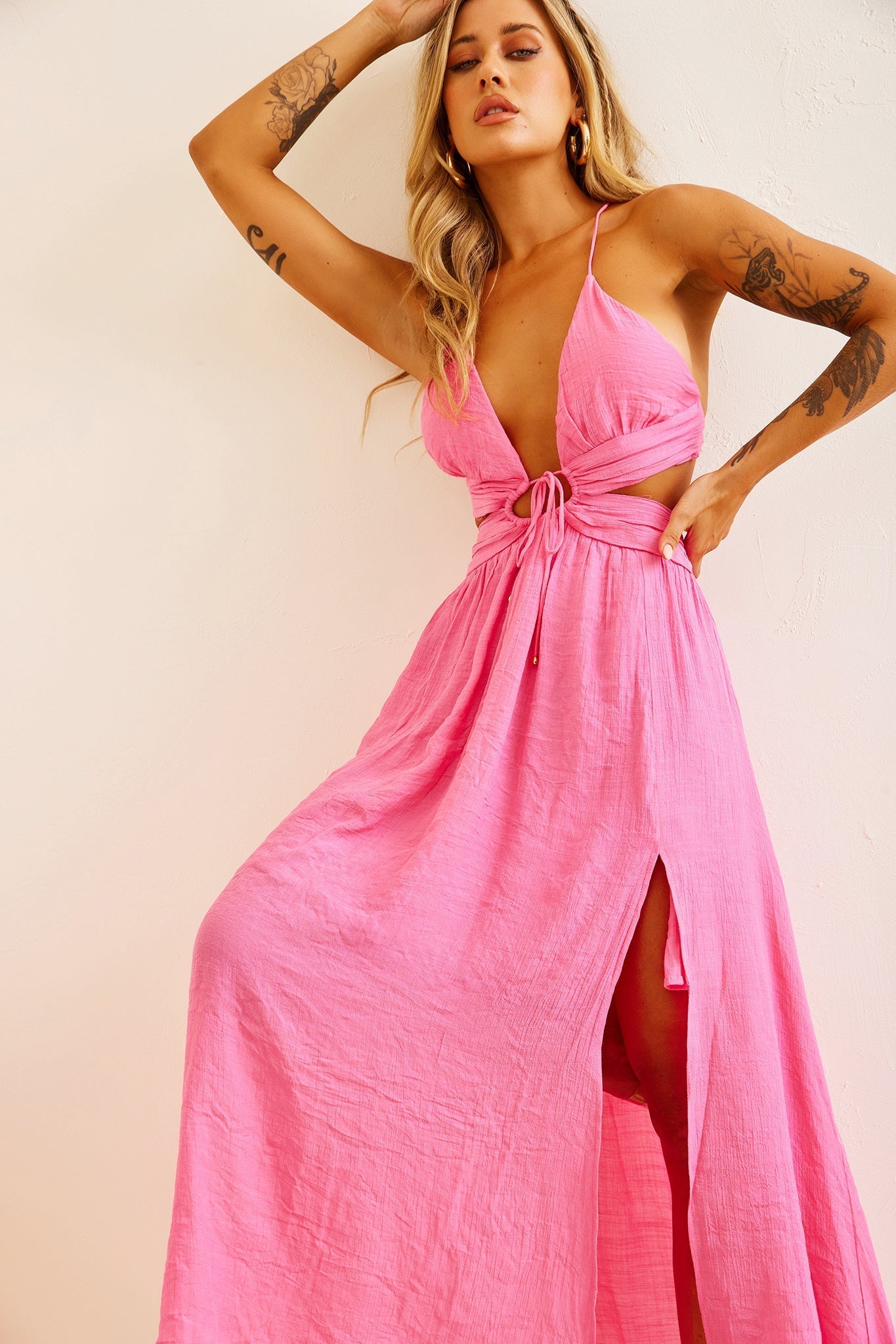 Dolly Maxi Dress - Pink