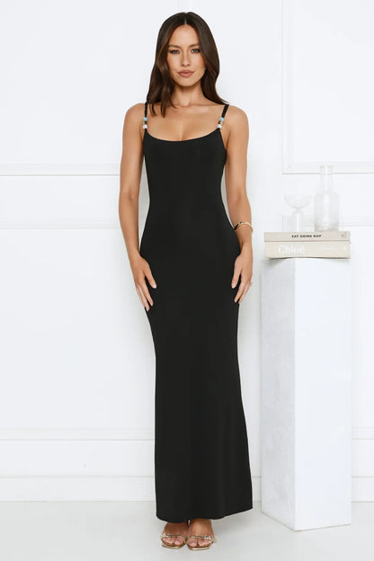 Island Lounging Maxi Dress Black