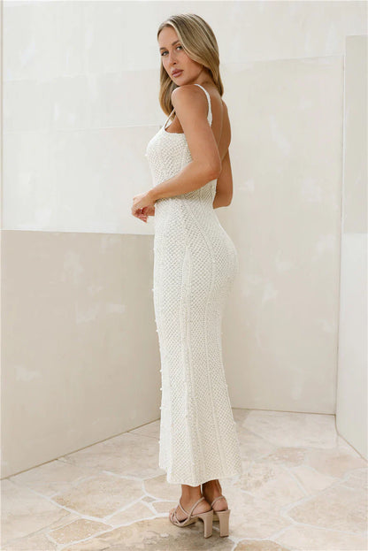 Shell Shine Maxi Dress Cream
