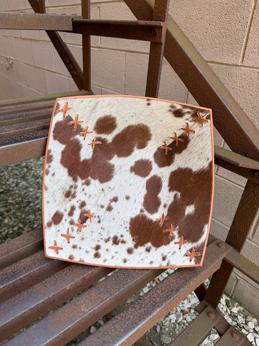 El Paso 11" Hand-stitched Large Cowhide Bowl