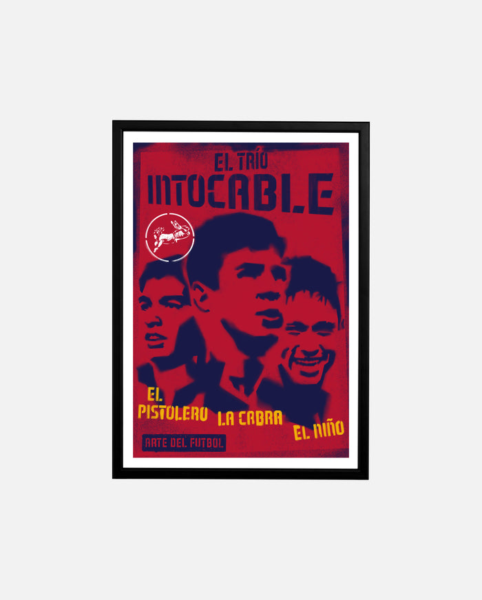 ART OF El Trio Intocable Framed Print | Barcelona Football Wall Art