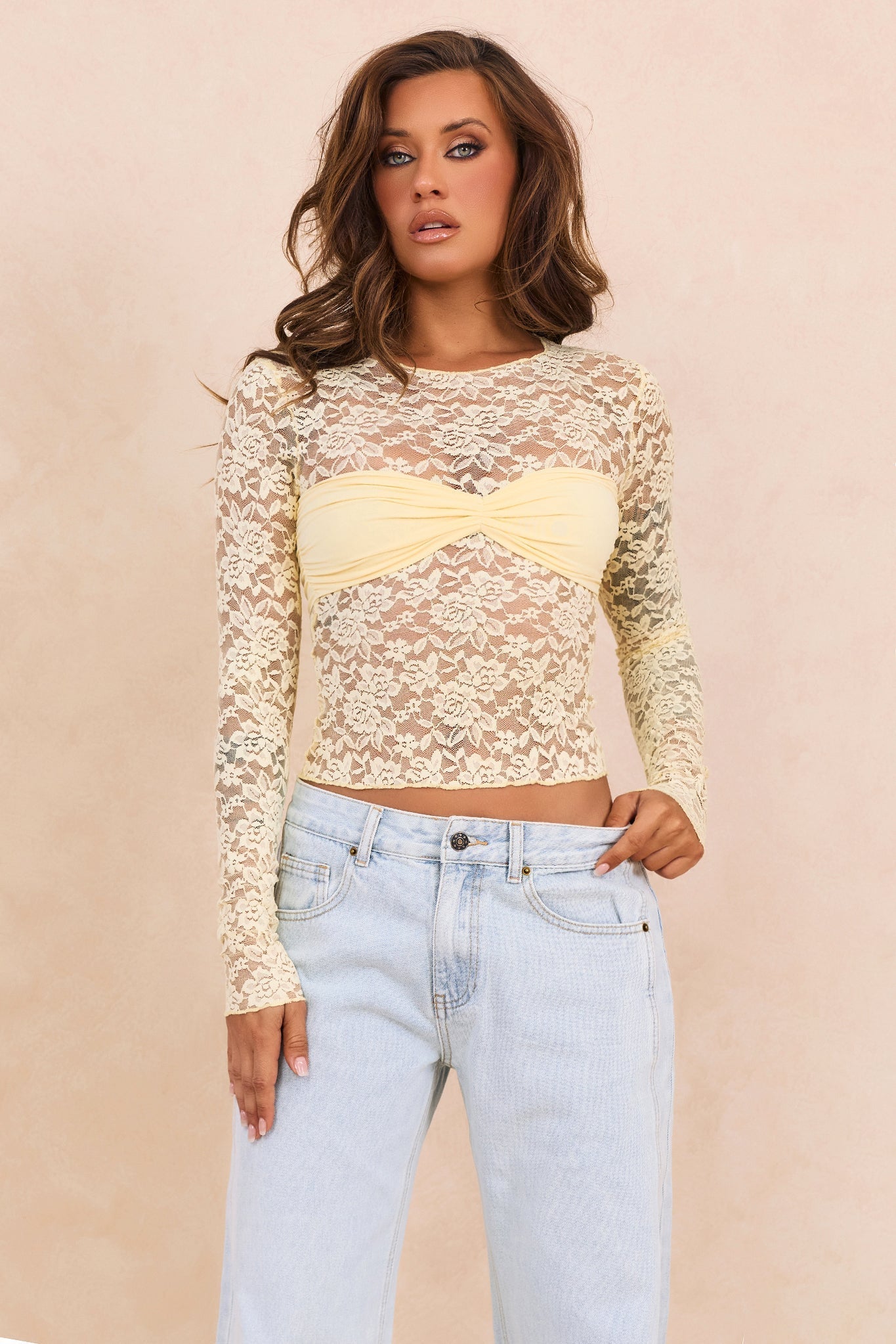 Ethereal Lace Top - Vanilla