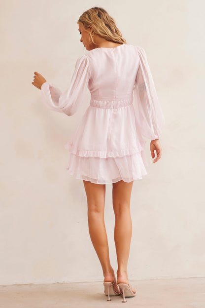 Evening Of Arts Mini Dress - Pink