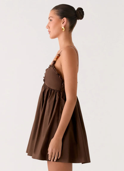 Jonas Mini Dress - Brown