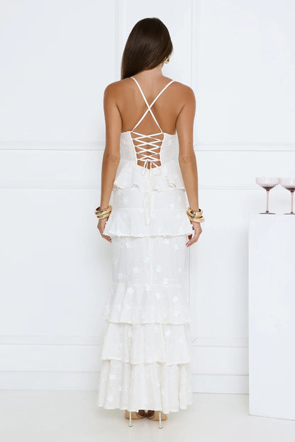 Secret Grove Maxi Dress White
