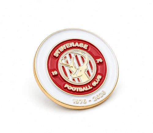 Full Colour 50th Anniversary Pin Badge