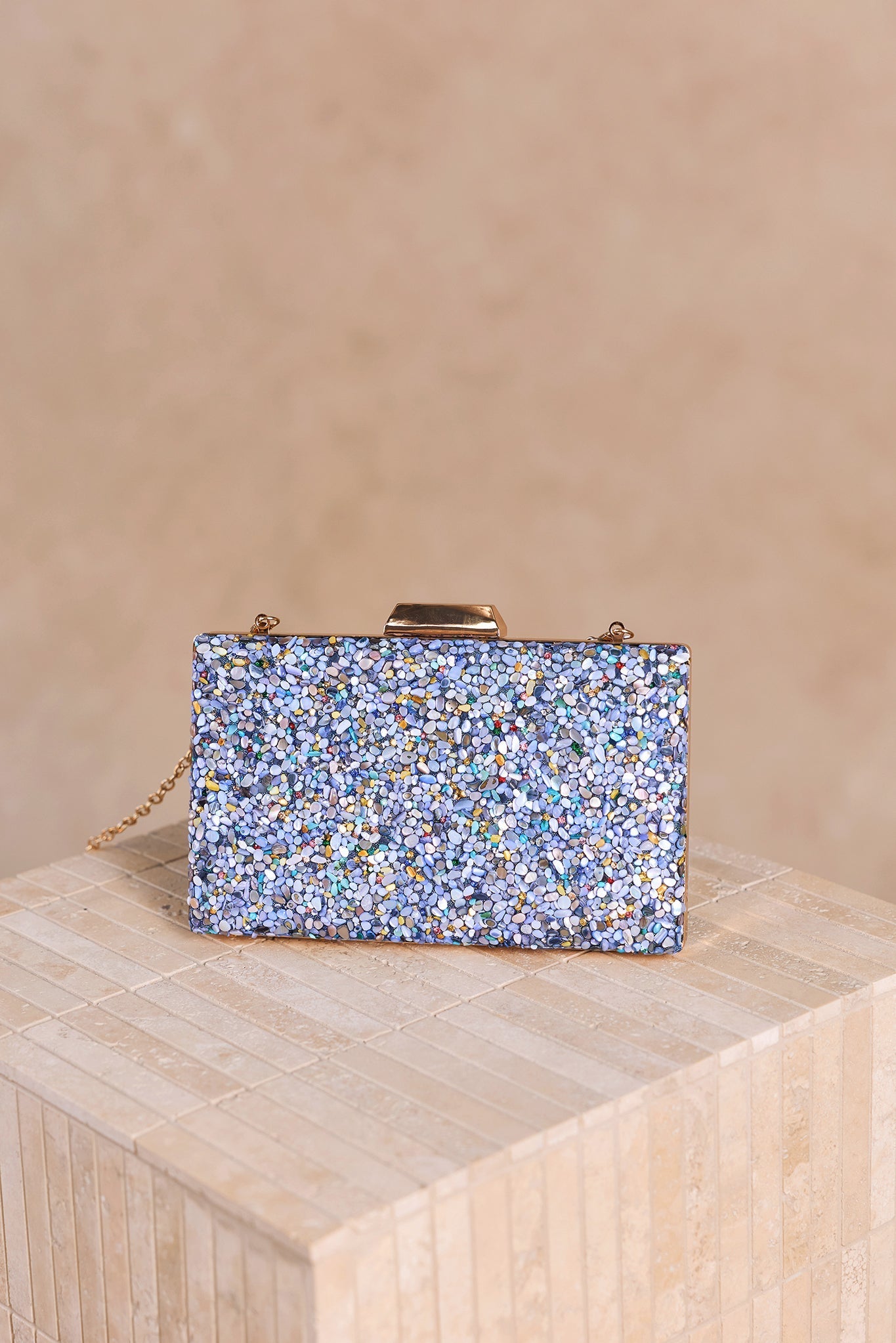 Glimmering Temptation Clutch Bag - Blue