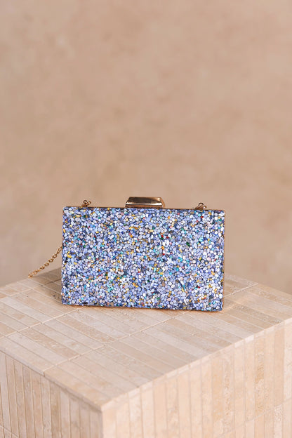 Glimmering Temptation Clutch Bag - Blue