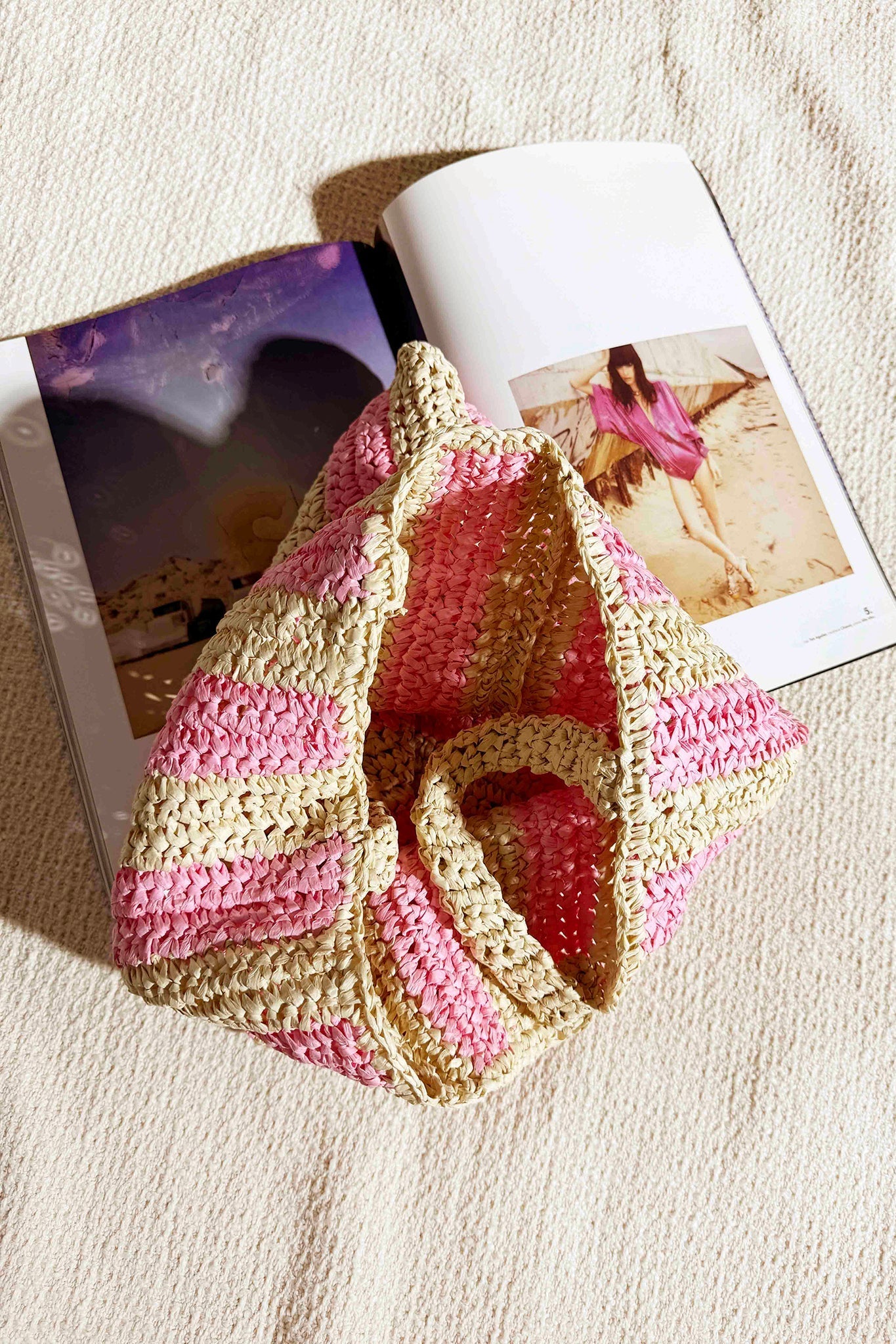 Good Fun Tote Bag - Pink Beige