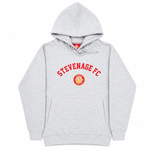 Grey Hoodie - Stevenage FC badge