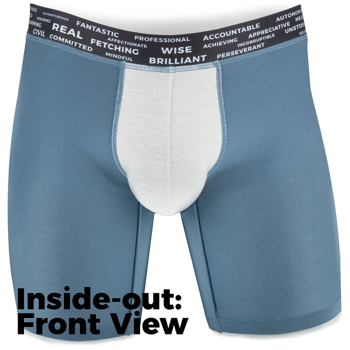 Haleakala Boxer Brief inside-out showing front view