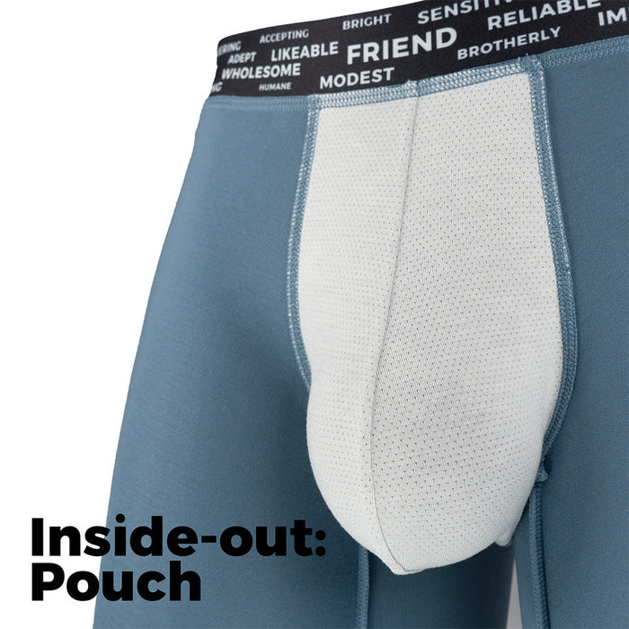 Haleakala Boxer Brief inside-out showing pouch