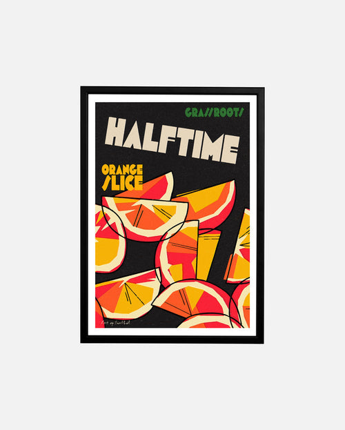 ART OF Halftime Slice Framed Grassroots Football Print | Wall Art