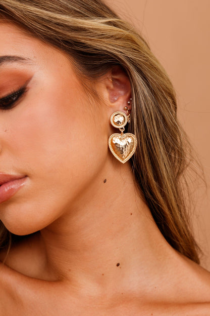 Heart Charm Earrings
