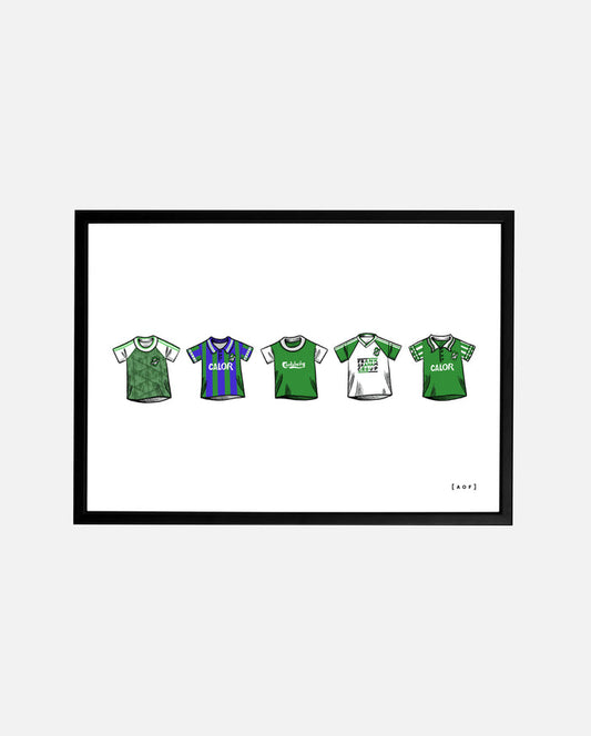 ART OF x Hibernian Classics Framed Print | Hibs Football Wall Art