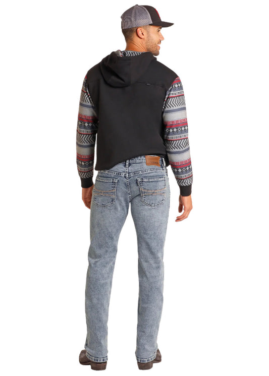 Hooey by Rock & Roll Cowboy Men's Reflex Revolver Light Wash Slim Fit Straight Jeans HM1RD05039