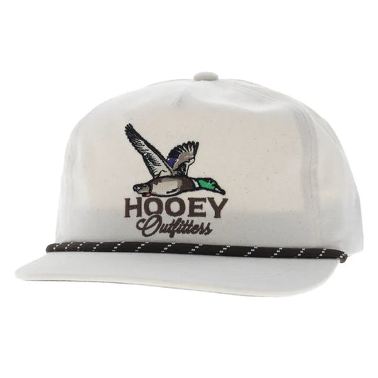 Hooey  Cream Mallard 'Outfitters' Snap Back Trucker Ball Cap 6038T-CR