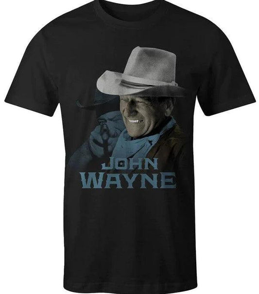 Hooey Men's "John Wayne" Black Tee HT1647BK-Painted Cowgirl Western Store